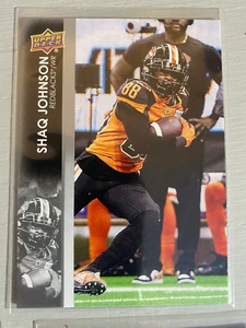 Shaq Johnson #62 (Brampton / London (CJFL)) - 2022 Upper Deck CFL Card - Foto 1 di 2