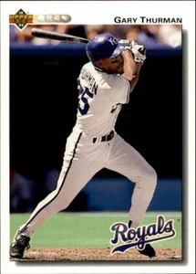 Gary Thurman 1992 Upper Deck MLB #629 Baseball Card Kansas City Royals - Picture 1 of 2