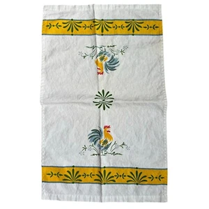 Vintage Kitchen Cloth Tea Towel Retro Rooster  Farmhouse Style - Picture 1 of 4