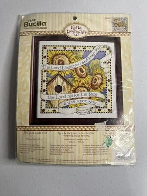 Bucilla Cross Stitch Karla Dornacher The Lord Bless You 2005 nuevo 12 x 12 pulgadas Foto 1 de 4