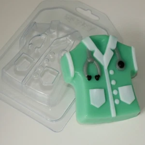 MOLDE UNIFORME DE ENFERMERA, molde de jabón, suministros para hacer chocolate, molde para bomba de baño, pastel, - Imagen 1 de 1