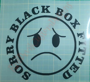 Sorry Black Box Passform Aufkleber Aufkleber - Bild 1 von 24