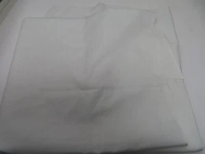 Estate Fabric Lot 1 Piece WhiteSolid Fabric 44"x 24" cotton Remnant - Picture 1 of 3
