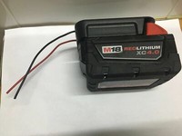Milwaukee M18  li-ion Battery Adapter Convert to DIY Connection 2 Line Output 