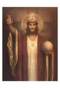 Jesus is King ready for Framing 5 x 7 Inch Premium Print - Bild 1 von 1