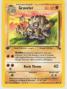 GRAVELER~ 1999 POKEMON SINGLE TRADING CARD ~ COLLECT AND CATCH THEM ALL ! - Picture 1 of 2