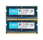 Crucial 2x 4GB 2RX8 PC3-10600S DDR3 1333Mhz Laptop-Speicher RAM SODIMM 204Pin #d