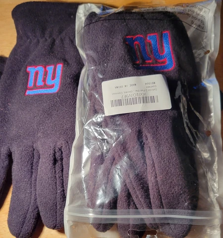 NEW YORK GIANTS (One Size Fits Most) Unisex Gloves (NEW!) Cover