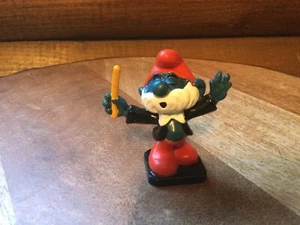 Conductor Papa Smurf Peyo Figure by Bully, 20092 Cake Topper Vintage - Picture 1 of 3
