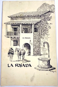 1980s LA POSADA MEXICAN RESTAURANT vintage dinner menu LIVERMORE, CALIFORNIA - Picture 1 of 4