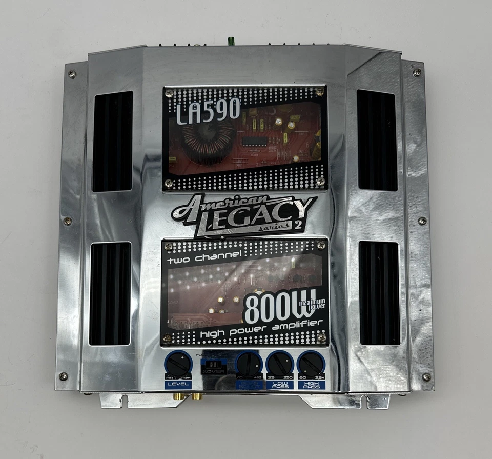 Amplificador Alta Potencia 800W Dos Canales American Legacy Serie 2 Modelo LA590 Funciona Foto 1 de 4