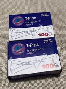 T Pins 2 Inch Sewing Pins Stainless Steel. 200 Pcs. Brand New - Picture 1 of 4