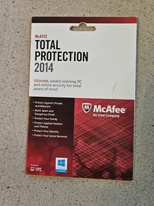 McAfee Total Protection 2014 1PC Windows (KeyCard) No CD Drive Needed New Sealed - Picture 1 of 4