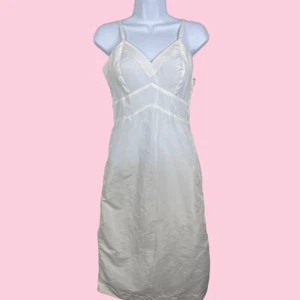 VTG 1950's Fischer Heavenly Lingerie 32 XS Ivory Nylon Blend Slip Talon Zipper - Picture 1 of 6