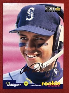 1995 UD Collectors Choice Alex Rodriguez Rookie Class RC #5 Silver Signature 