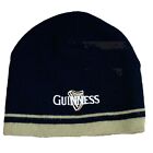Guinness Harp Logo Beanie Cap Hat Woven Black & Tan Beer 100% Acrylic OSFA NWOT