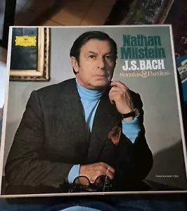 Nathan Milstein~JS Bach Sonatas & Partitas~3LP BOX SET~NM~BOOKLET~ITALY~Deutsche - Picture 1 of 6