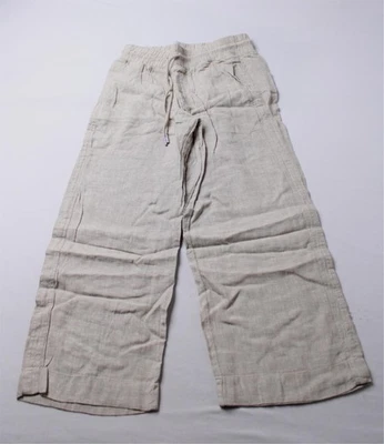 Pantalones de salón Quince para mujer 100 % lino europeo pierna ancha AC2 lino mediano Foto 1 de 4