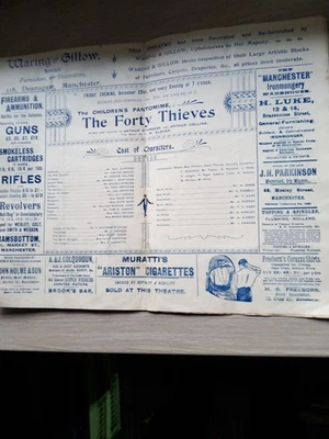 PANTO THEATRE PROG 1899,MANCH THEATRE ROYAL,THE FORTY THIEVES - image 1 of 3