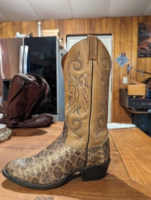 Nocona Rattleskin Cowboy Boots - Image 1 of 4