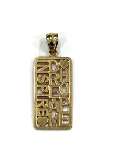 14k Gelbgold Michael Anthony Inspire, Dream, Hope Anhänger - Bild 1 von 4