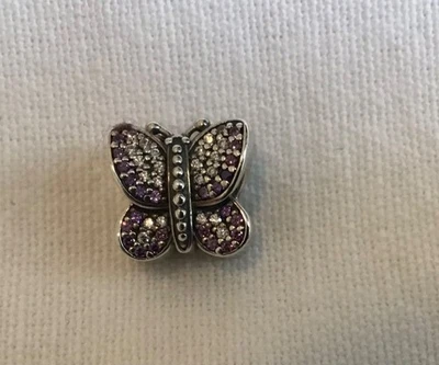 Orig. Pandora Schmetterlings-Charm, Silber, Zirkonia, ungetragen, selten - Bild 1 von 4