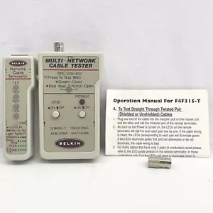 Belkin Multi Network Cable Tester W/Network Cable Terminator F4F315-T - Picture 1 of 5