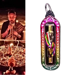 Thailändisches Amulett Takrut Boa Schlange magisches Glücksspiel gewinnen Lotto Glück Glück Yant Talisman - Bild 1 von 18