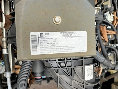 2017 Isuzu NPR GM 6.0L V8 GAS 60k miles COMPLETE ENGINE ASSEMBLY 3532673 - Image 1 of 2