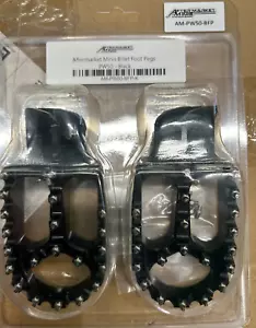 PW 50 Aftermarket Minis Billet Aluminum Foot Peg Set Black - Foto 1 di 1
