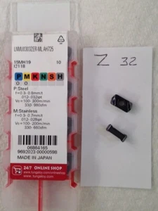 10 NEW TUNGALOY LNMU 0303ZER-ML CARBIDE INSERTS. GRADE AH725 FACTORY PACKED-Z32- - Picture 1 of 1