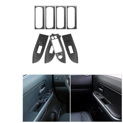 Kit de control de puerta de fibra de carbono de 9 piezas para Suzuki Grand Vitara 2006-13 Foto 1 de 4