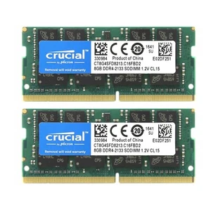 NEW Crucial 16GB (2X 8GB) DDR4 2133MHz PC4-17000 260Pin Sodimm Laptop Memory Ram - Picture 1 of 4