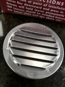 Screened Vent 3" MF Louver Round Alluminum 3 inch louvers ventilation - Picture 1 of 5