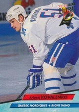 1992-93 Ultra #387 ANDREI KOVALENKO - Quebec Nordics