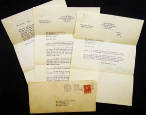 1922 TYPED LETTERS SIGNED FRANK P WALSH LABOR ADVOCATE PROGRESSIVE DEMOCRAT - Picture 1 of 4