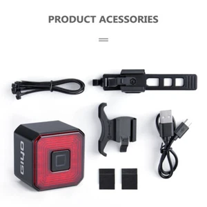 Bicycle Saddle Light USB Bike Tail Lamp Waterproof Warning Brake Taillight K3V7 - Picture 1 of 8