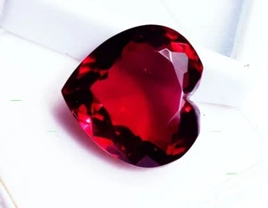Red Pink Topaz Heart Shape 30.30 Ct Certified Loose Gemstone With Free Gift - Picture 1 of 8