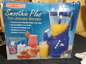 Smoothie Plus Blender, Margarita Maker Cobalt Blue Back to Basics New - Picture 1 of 7