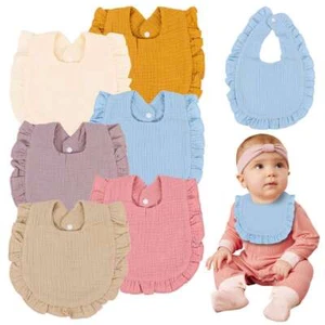 3 Pcs Boys Girls Cotton Baby Bandana Drool Bibs Soft Bibs with Snaps 2025 - Picture 1 of 18