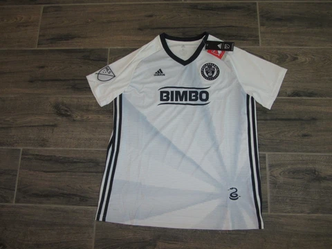 NWT NEW Adidas Philadelphia Union MLS Soccer Jersey Sewn 2018 Retro Womens XL Cover