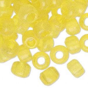 20 Glass 9mm x 7mm Crow Pony Barrel Shaped Loose Beads with Big 2.5mm - 4mm Hole