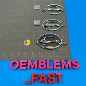 2000-2005 Chevrolet Chevy Impala OEM Chrome Side Sail Rear Trunk Emblem Set - Picture 1 of 9