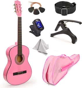 30" Wood Classical Guitar with Case and Accessories for Kids/Girls/Boys/Beginner - Picture 1 of 7