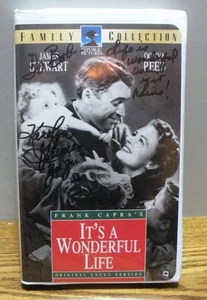 1993 "It's A Wonderful Life" VHS Tape Uncut signed by Karolyn Grimes Zu Zu - Imagen 1 de 1