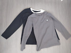2 NEW GEORGE LONG SLEEVE T SHIRTS 5-6 YEARS BLACK AND GREY IN GOOD CONDITION