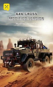 1:8 Go Bricks 6x6 Off Road Truck Trailer SUV 3224 pc Brick Building Blocks Set - Bild 1 von 7