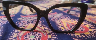 博柏利女式猫眼/蝴蝶黑色 Tamsin B 4366 太阳镜仅镜框 — 第 1/4 张图片