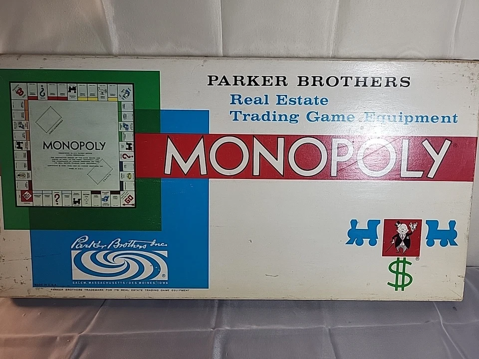 Juego de mesa Monopoly 1961 vintage de Parker Brothers clásico original completo Foto 1 de 4