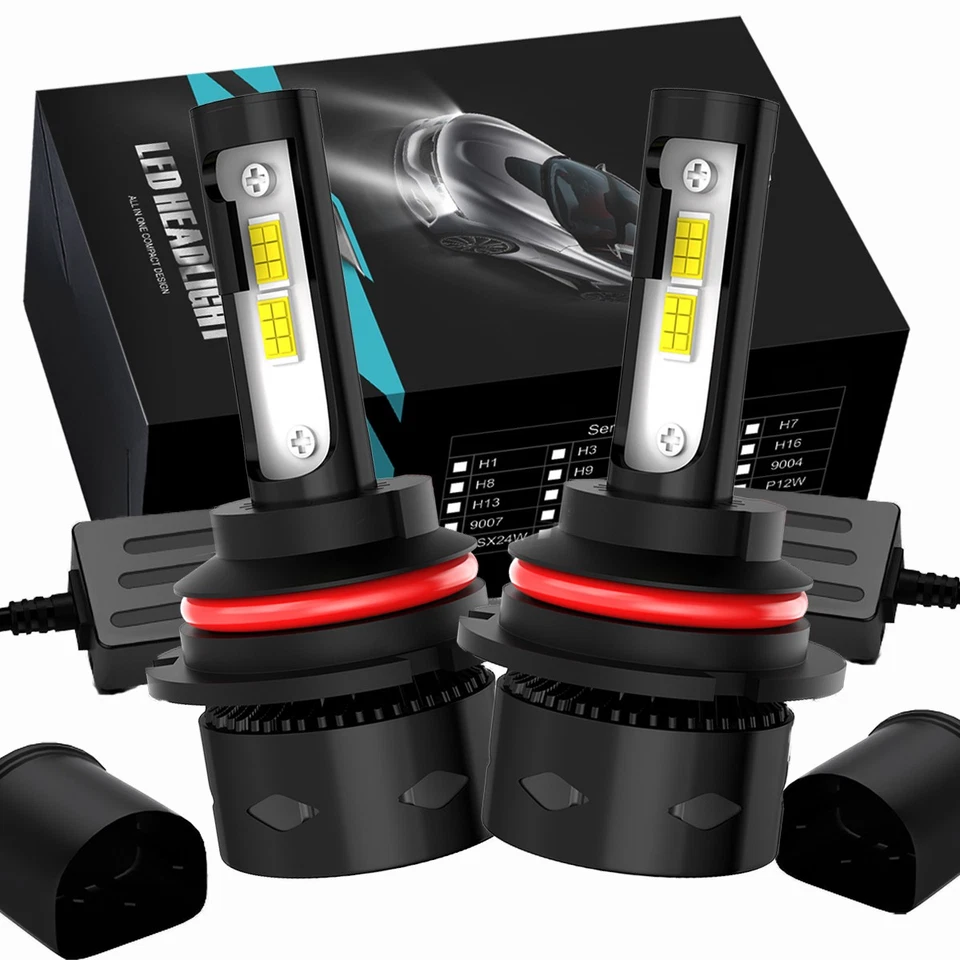 For Mitsubishi Montero Sport 2000-2004 9007 LED Headlight Bulbs Super Bright Foto 1 de 4